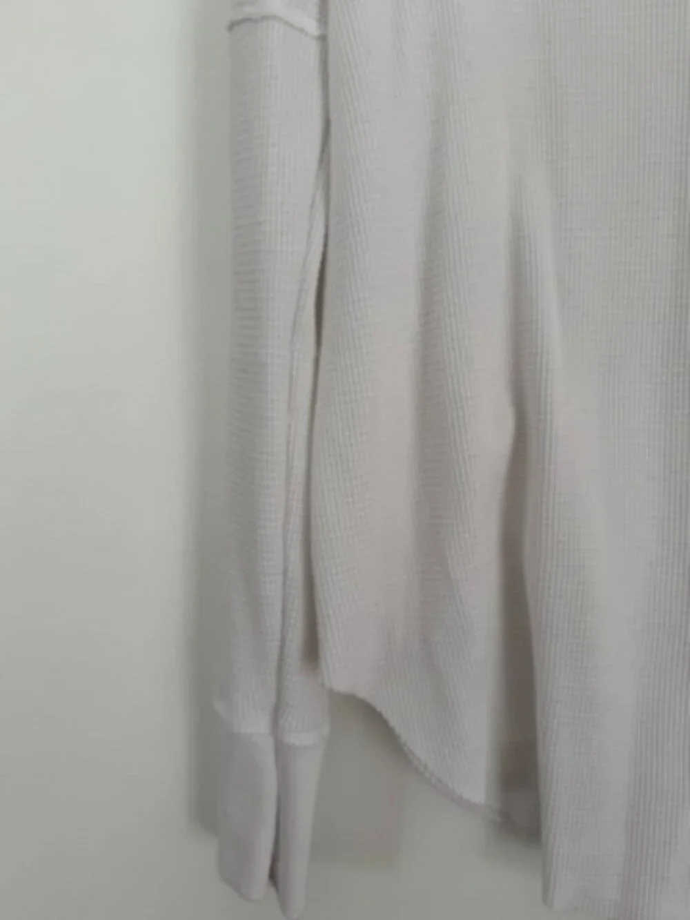 TNA Waffle Knit Cowl Neck Long Sleeve Top | White | Size M - Picture 7 of 10